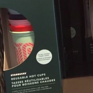 Starbucks color changing candy cane hot